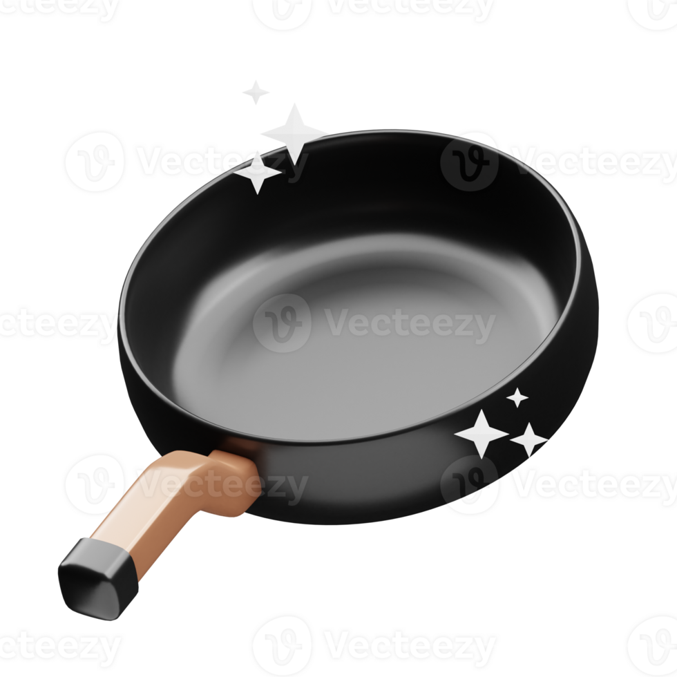 big pan 3D element illustration png