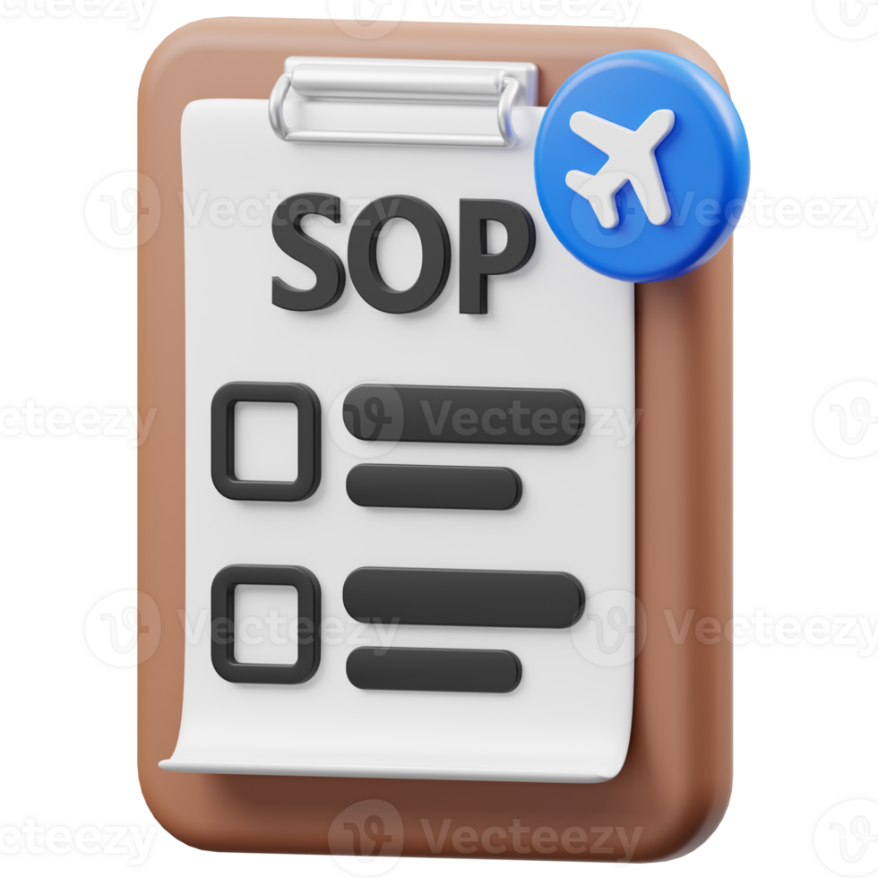 SOP 3D element illustration png