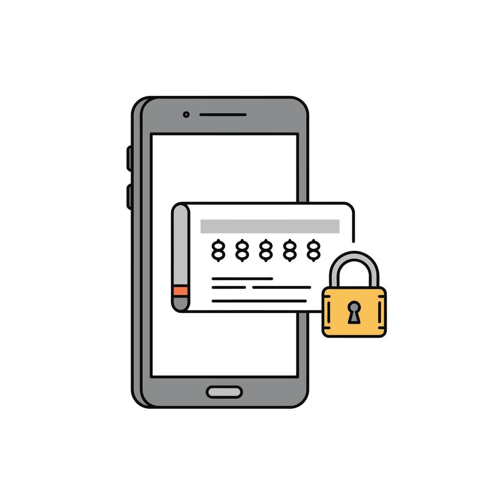 Mobile payment app icon vector