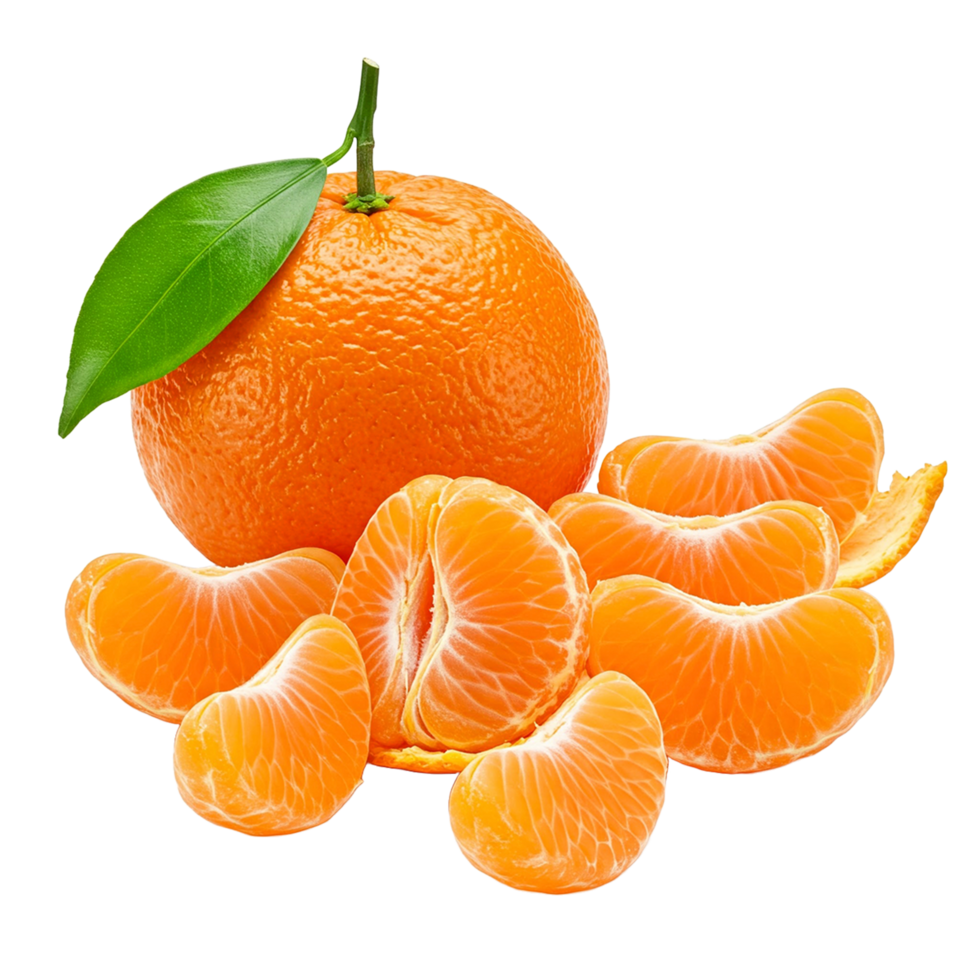 Mandarin Orange with Segments, Cutout png