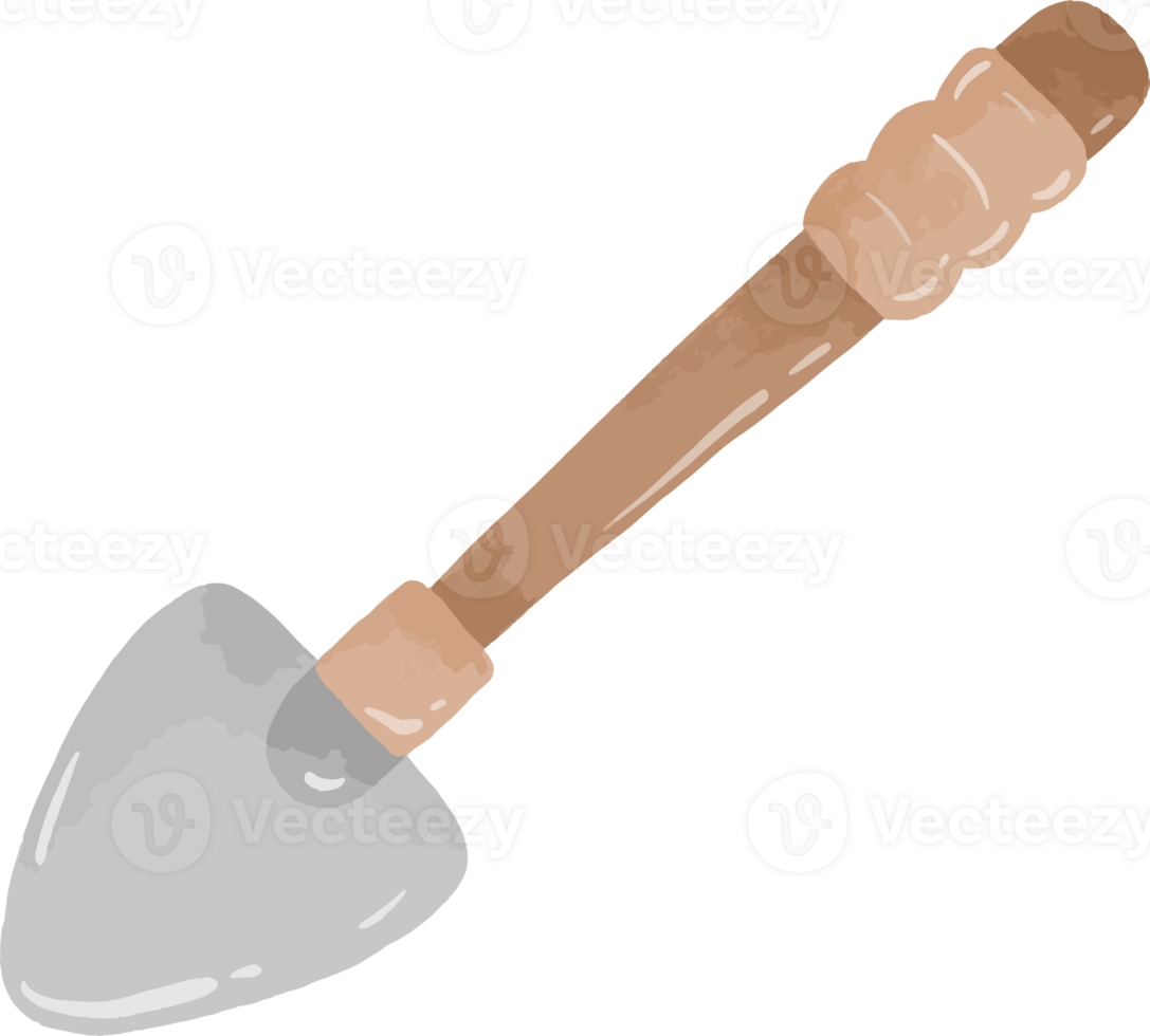 Gardening Shovel Watercolor png