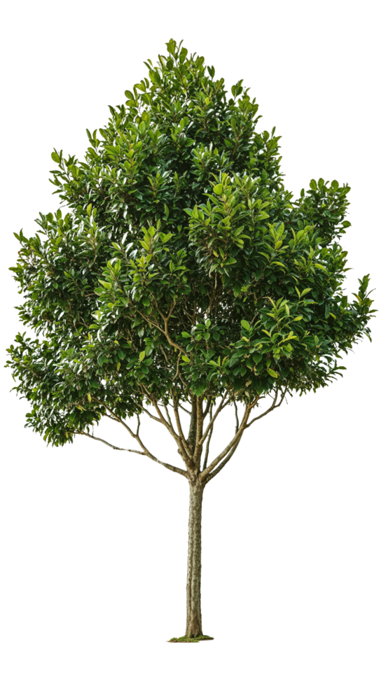 A tree with a classic silhouette, ideal for architectural visualizations and design projects png