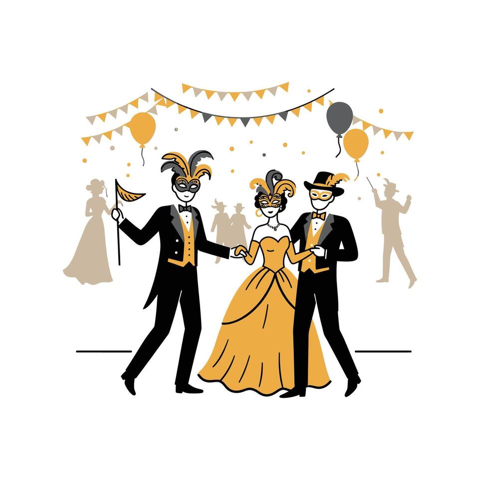 Carnival party illustration vector