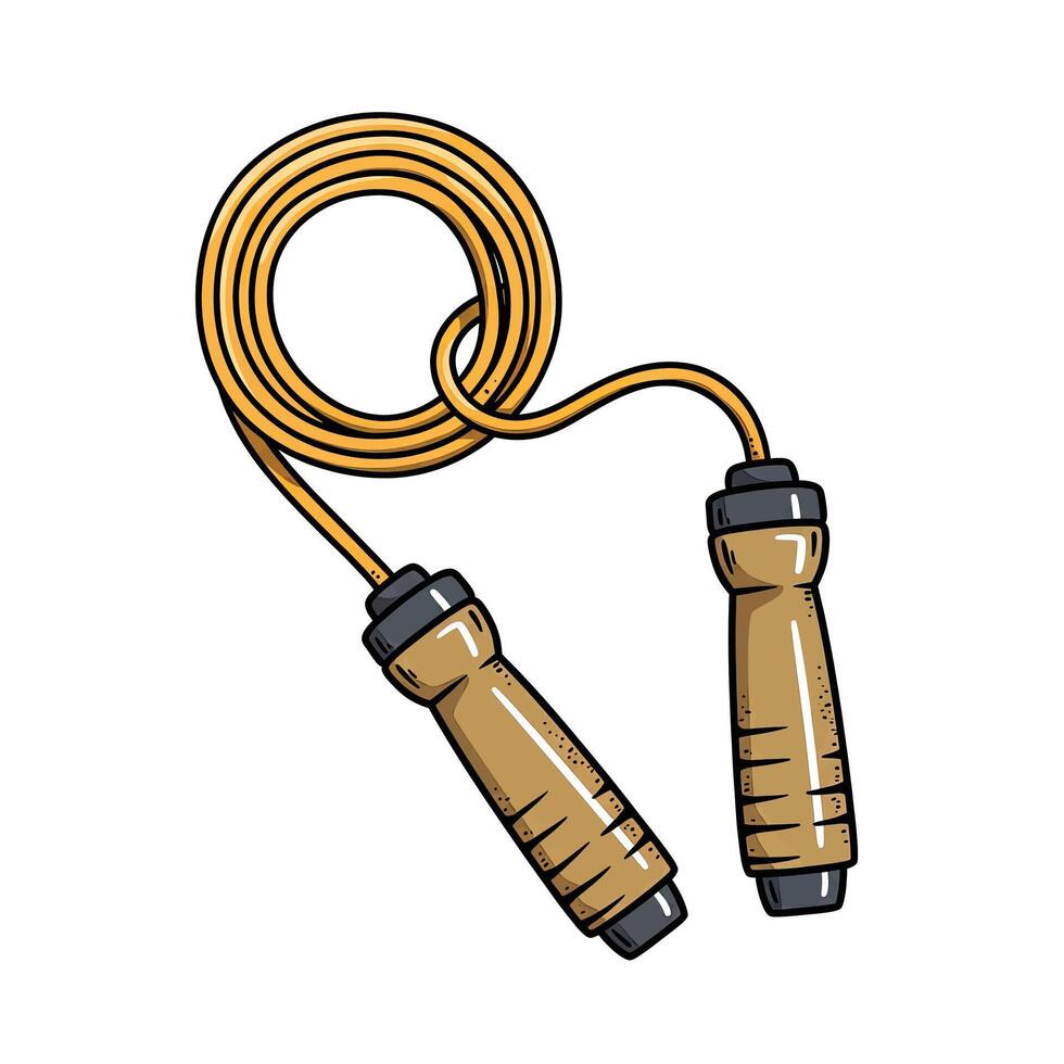 Jump rope illustration vector