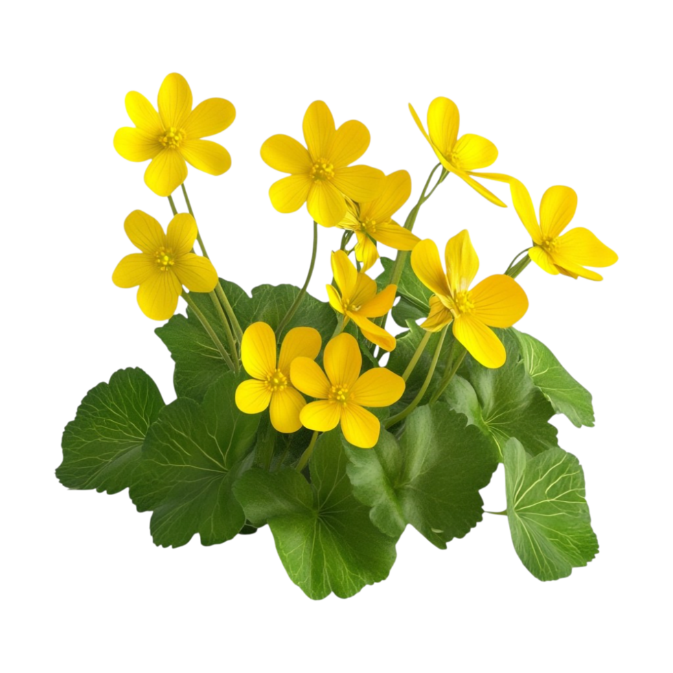 yellow flowers on a transparent background png
