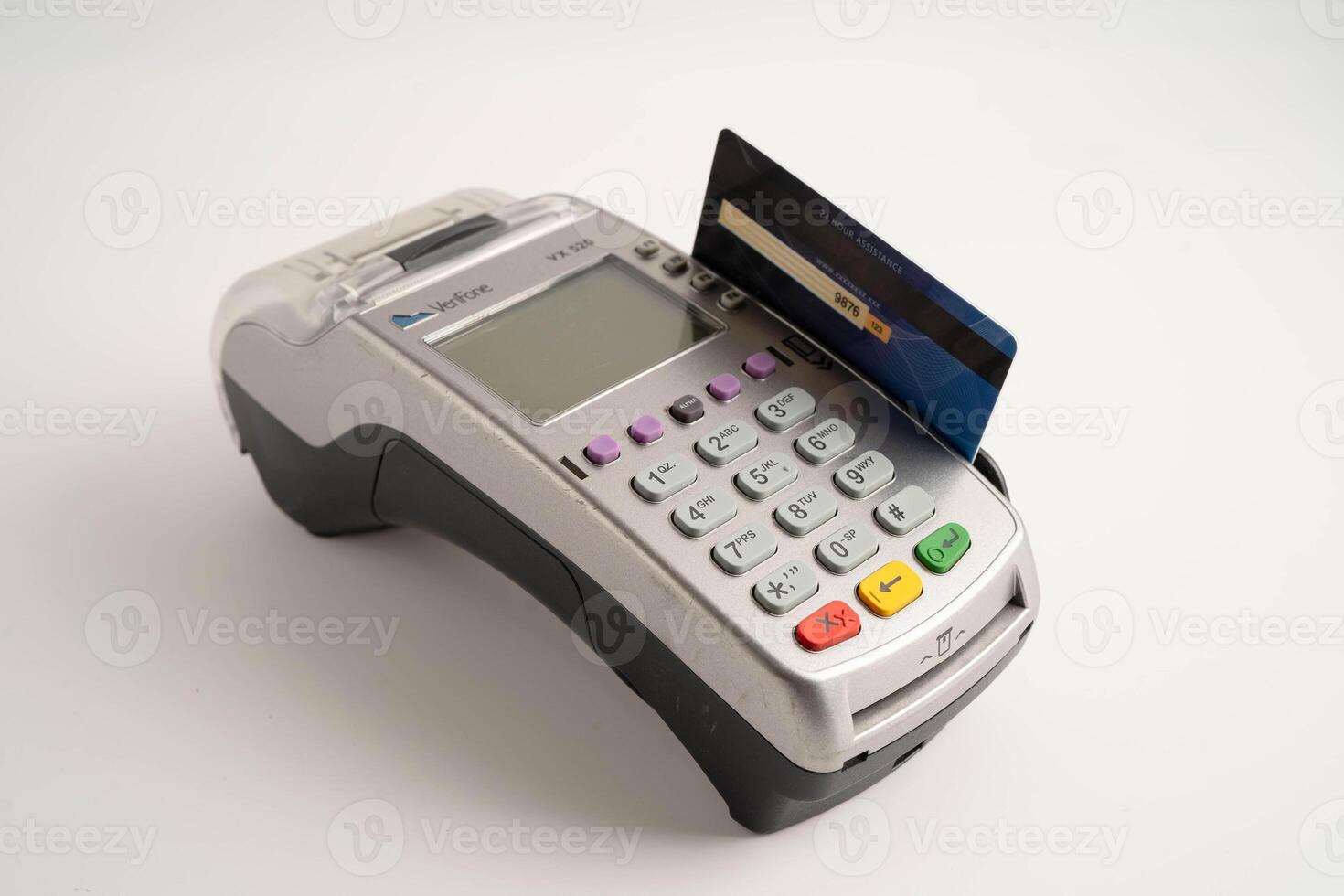 Payment POS terminal for finance and shopping business and tec photo