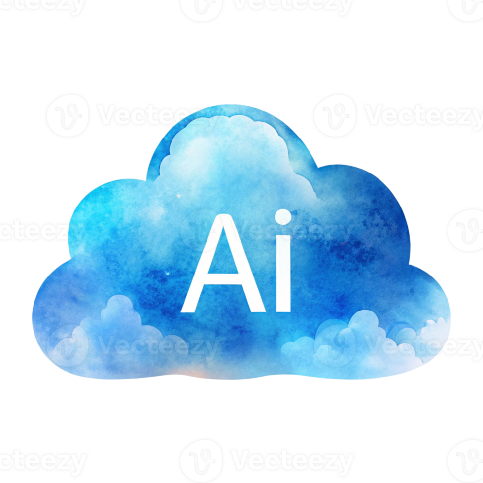 Ai cloud icon png