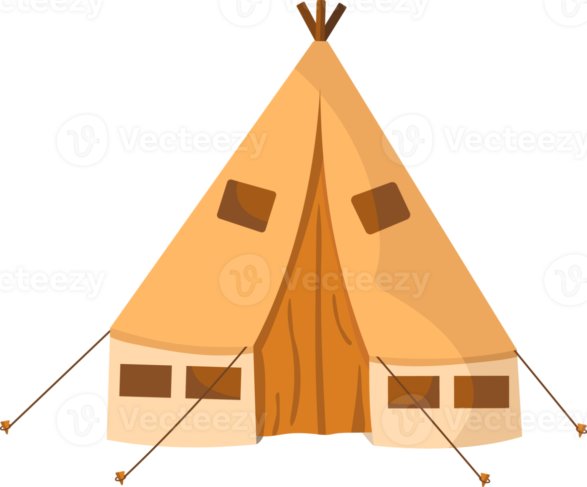 dome tent, hiking and camping illustration. png