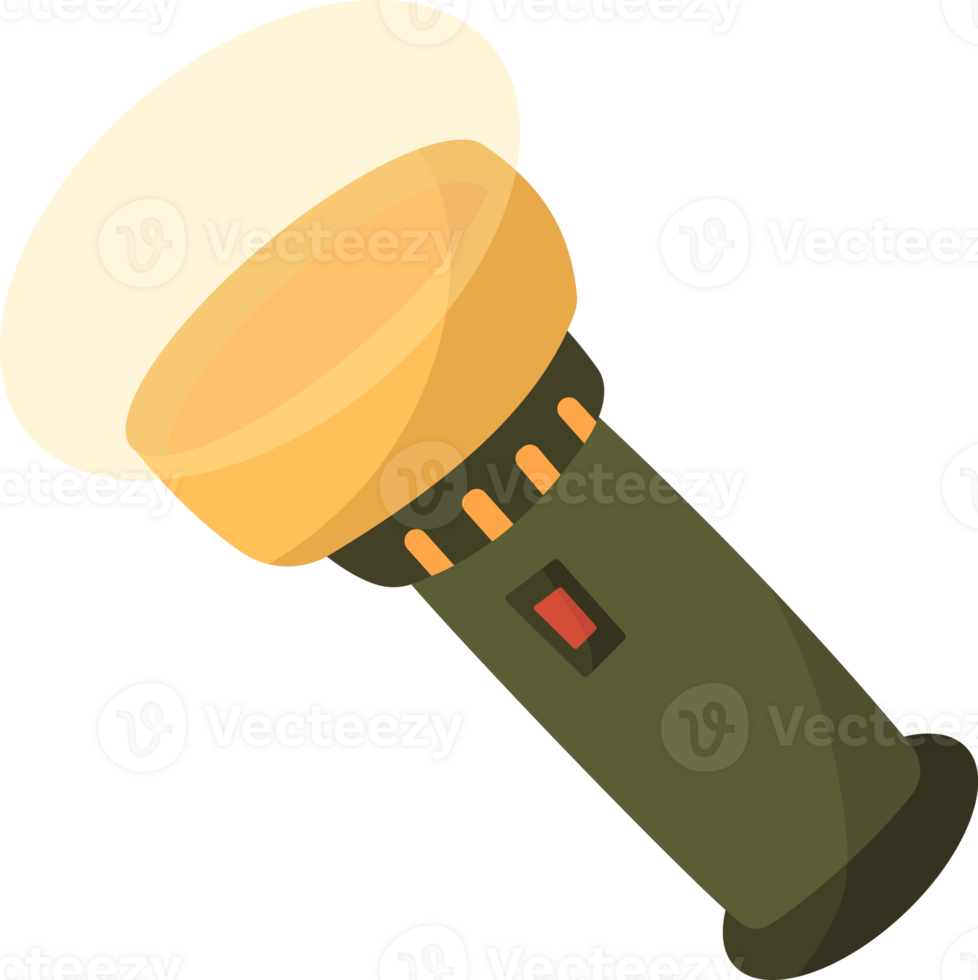 torch for camping, hiking and camping illustration. png