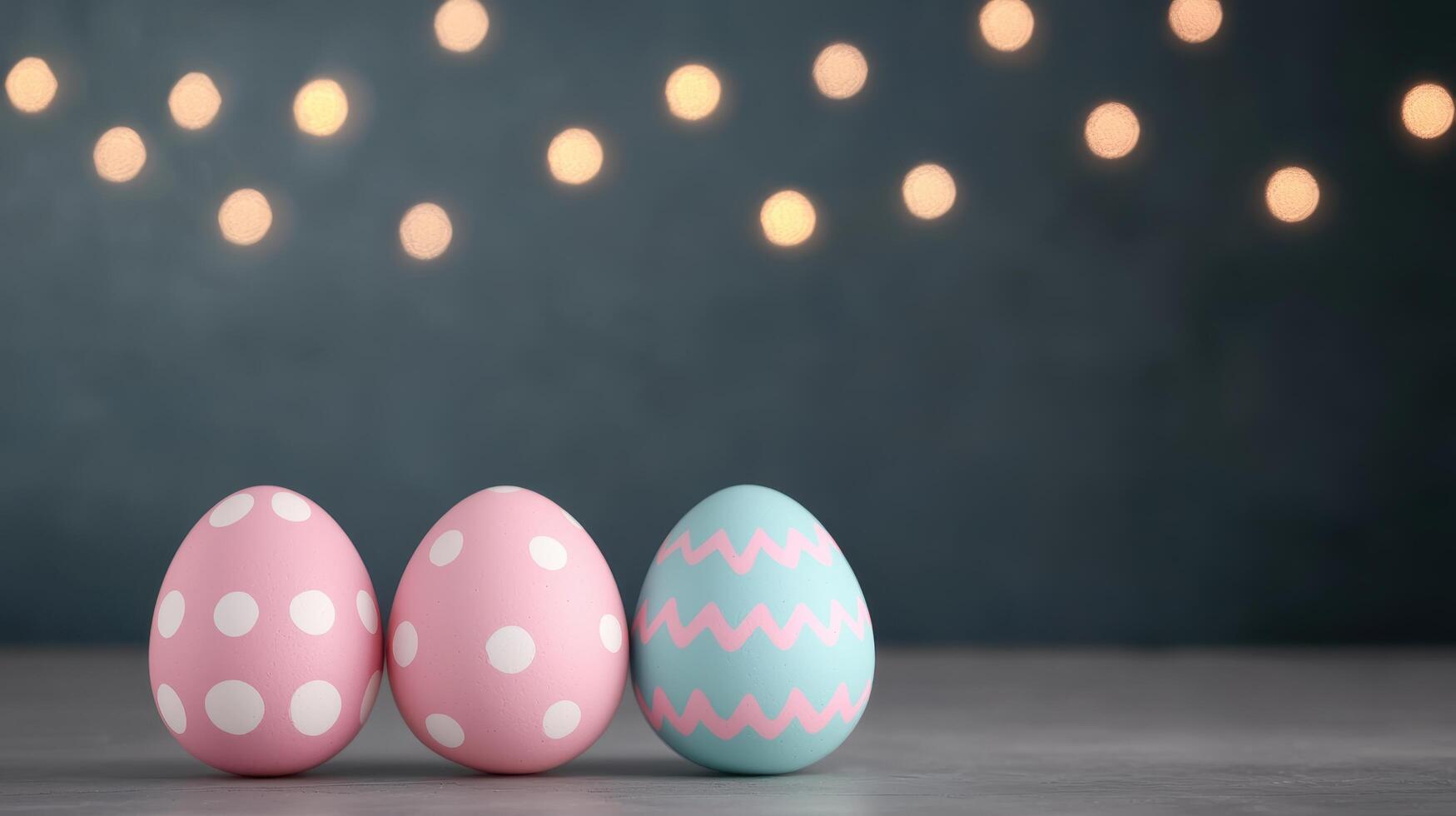 Colorful easter eggs display indoor setting decorative content festive atmosphere close-up view creative concepts photo