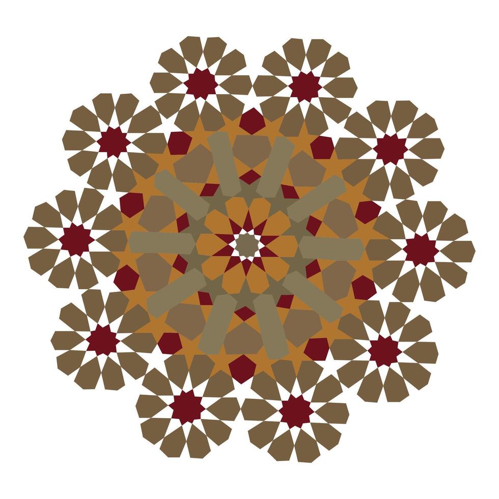 Islamic geometric decorative patterns background collection background Islamic ornament vector
