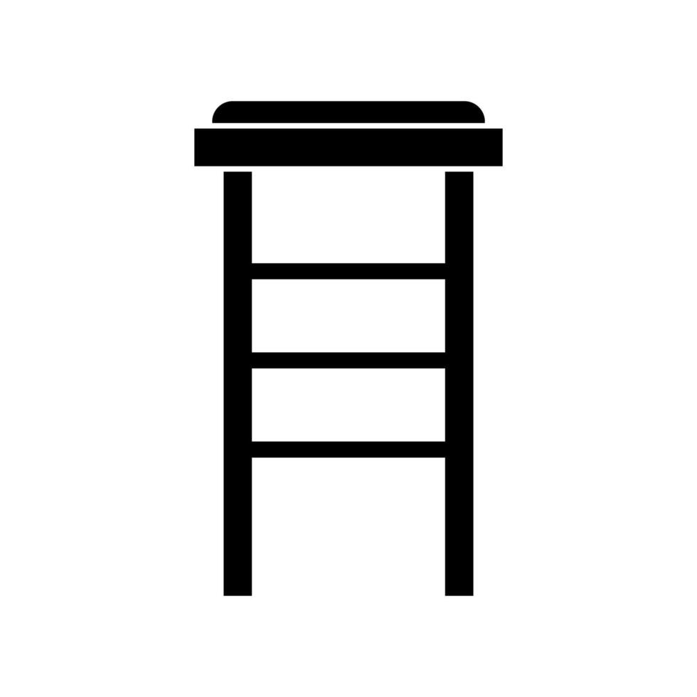 A black and white illustration of a ladder vector