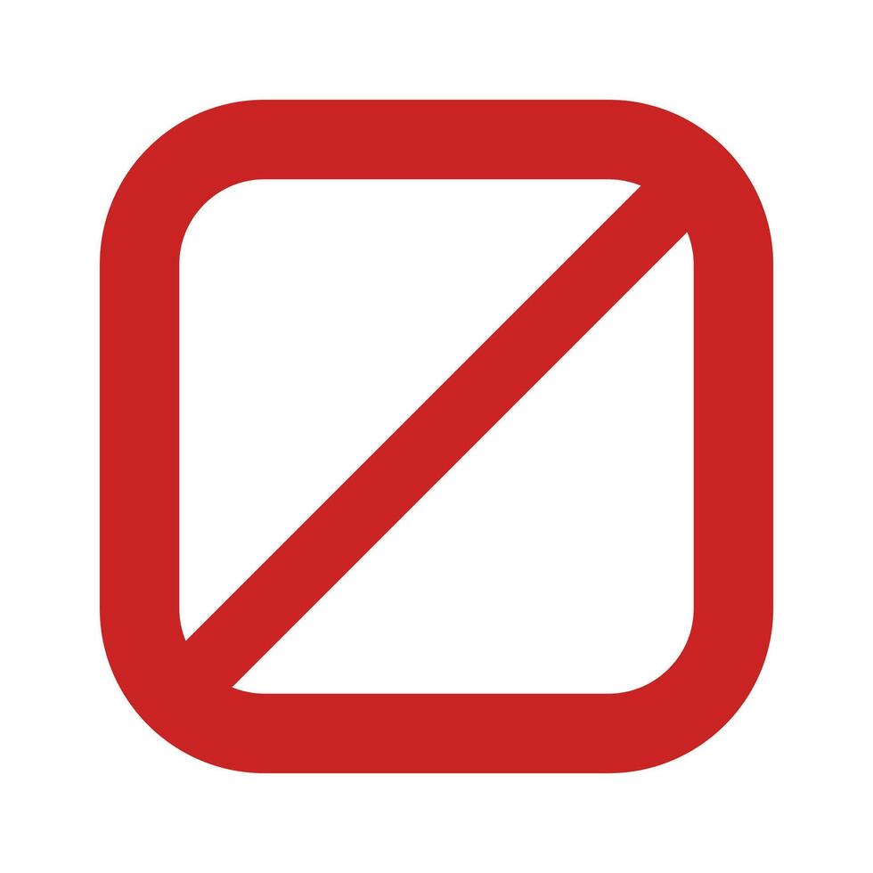 No sign icon illustration vector