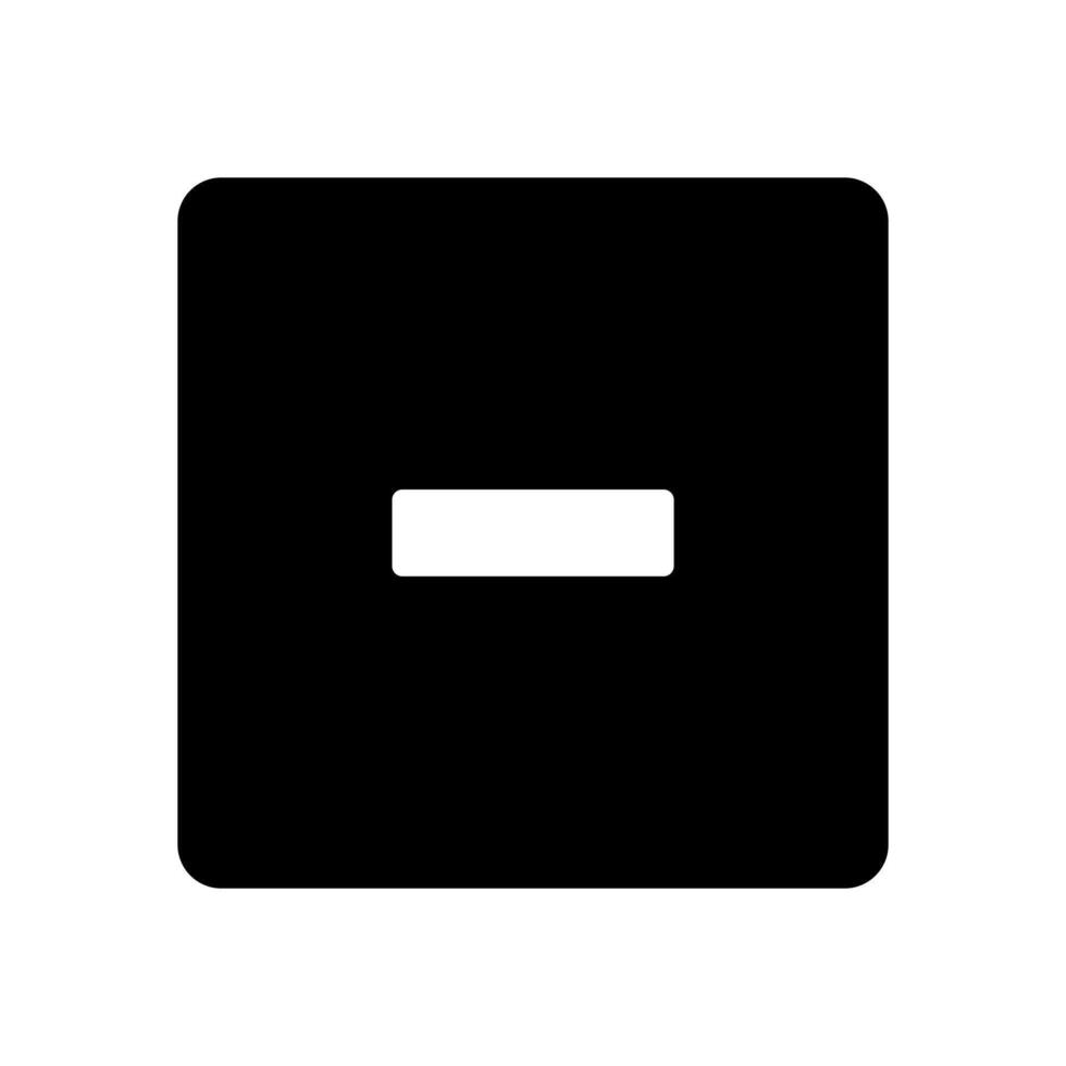 A black square with an empty space in it vector
