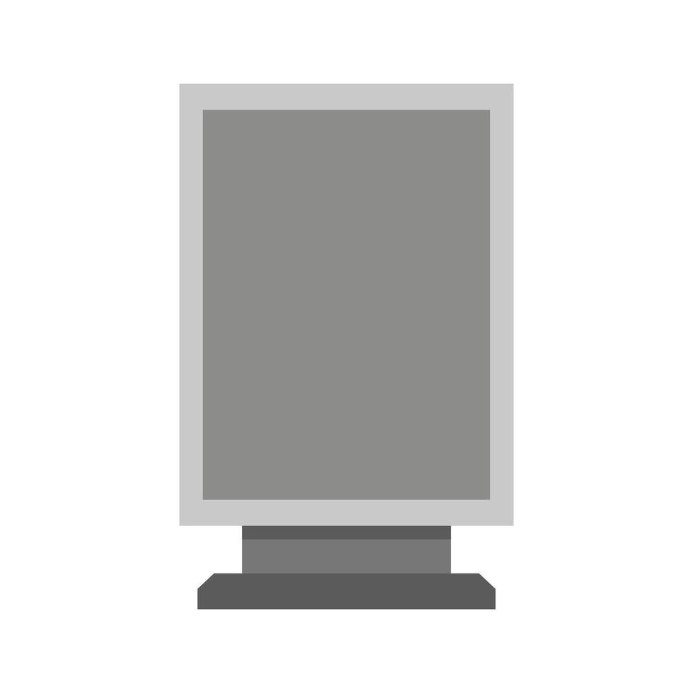 A blank screen on a white background vector