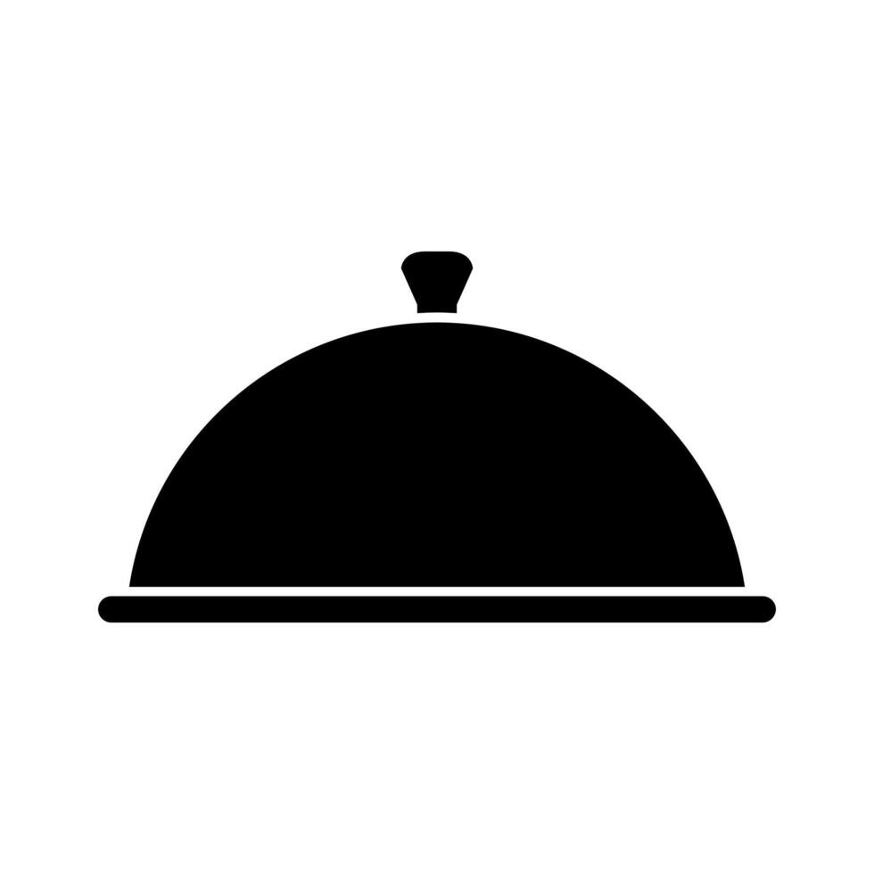 A black and white cloche on a white background vector