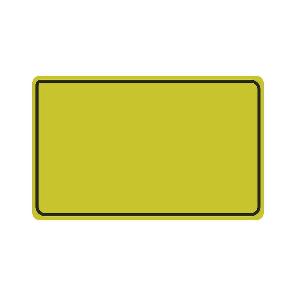 A yellow sign on a white background vector
