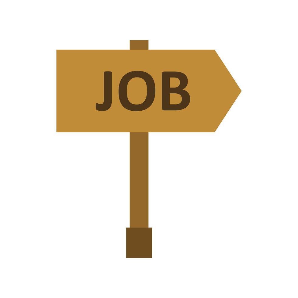 A job sign on a white background vector