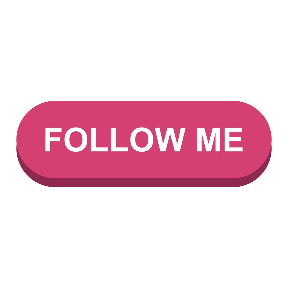 Follow me button icon illustration vector