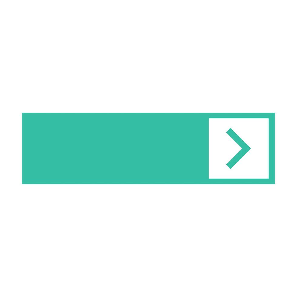 A green button with an arrow pointing to it vector