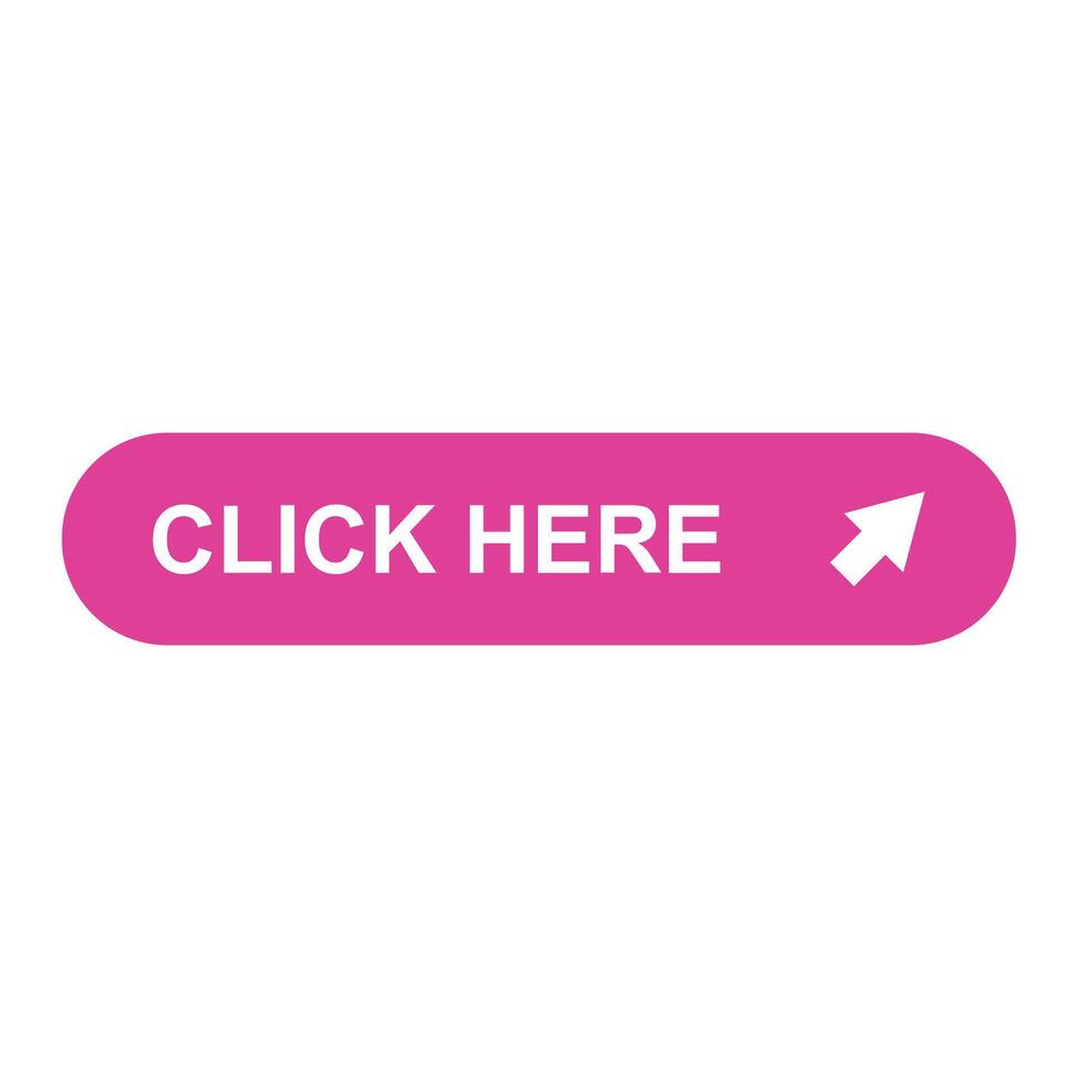 Click here button on a white background vector