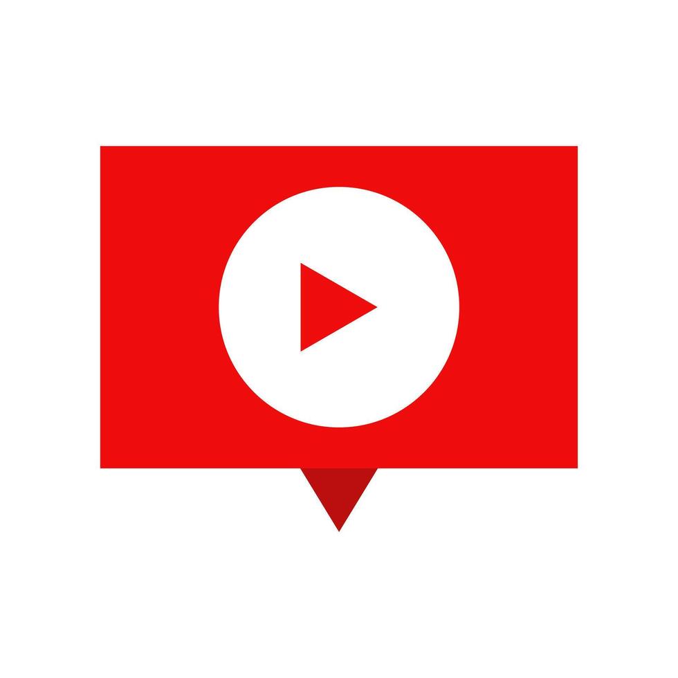 Youtube player icon vector