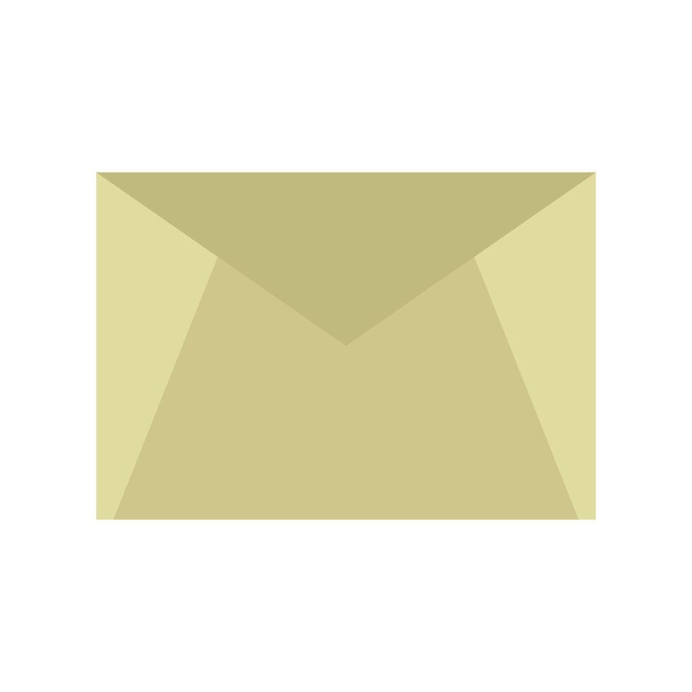 An envelope with a white background vector