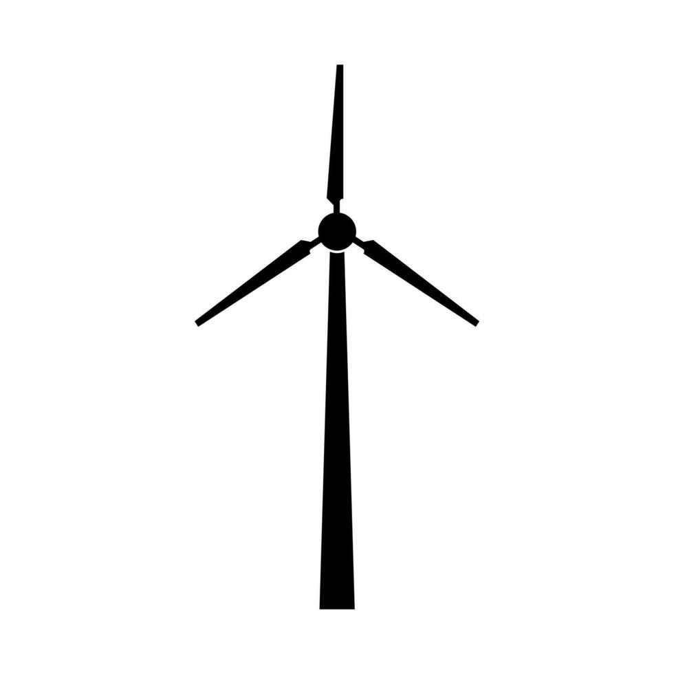 Wind turbine icon illustration vector