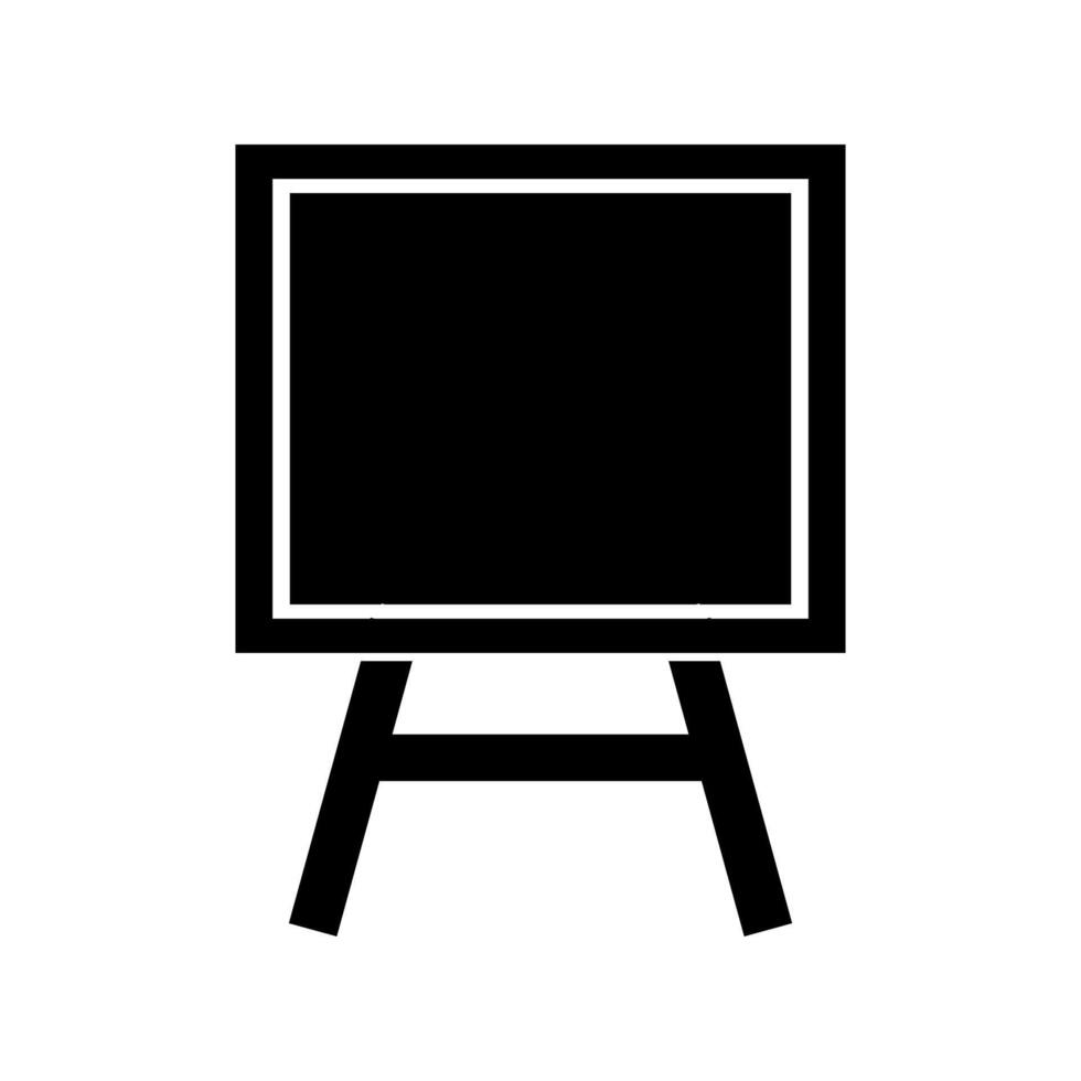 Black and white illustration of a blackboard vector