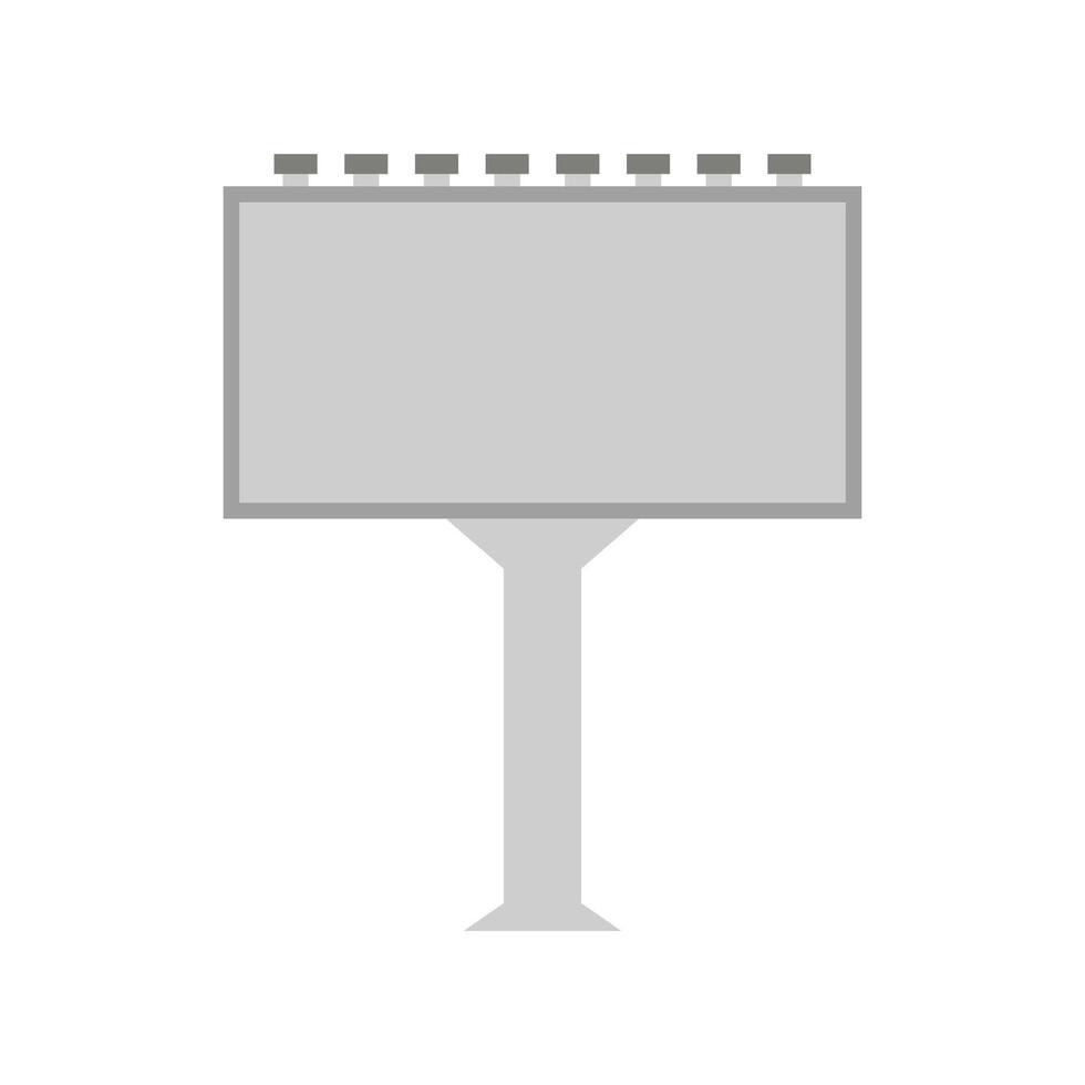 Blank billboard on a white background vector