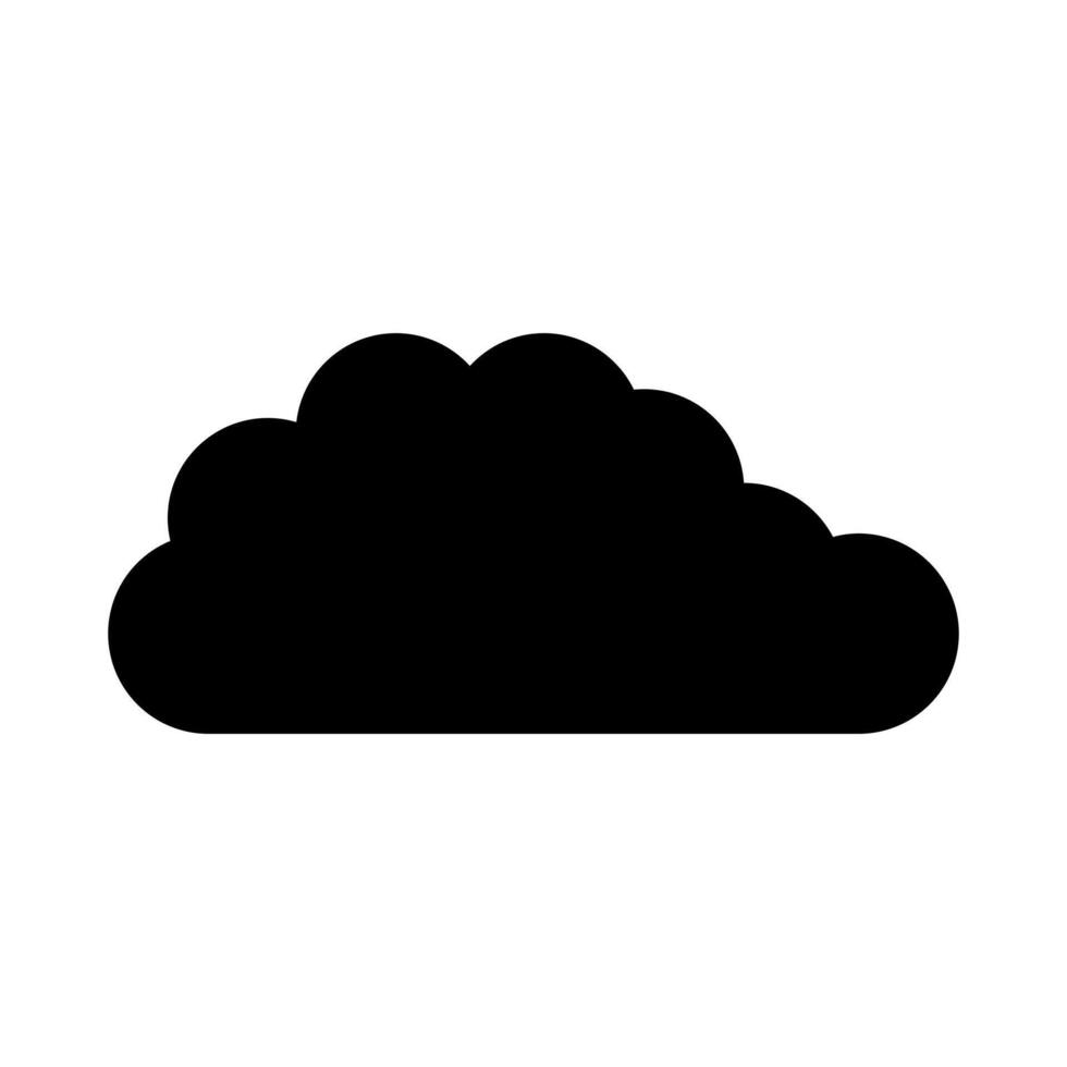 Cloud icon isolated on white background illustration vector