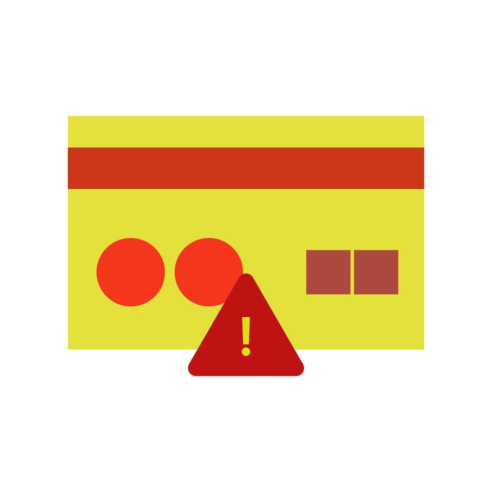 A yellow and red sign with a red triangle vector