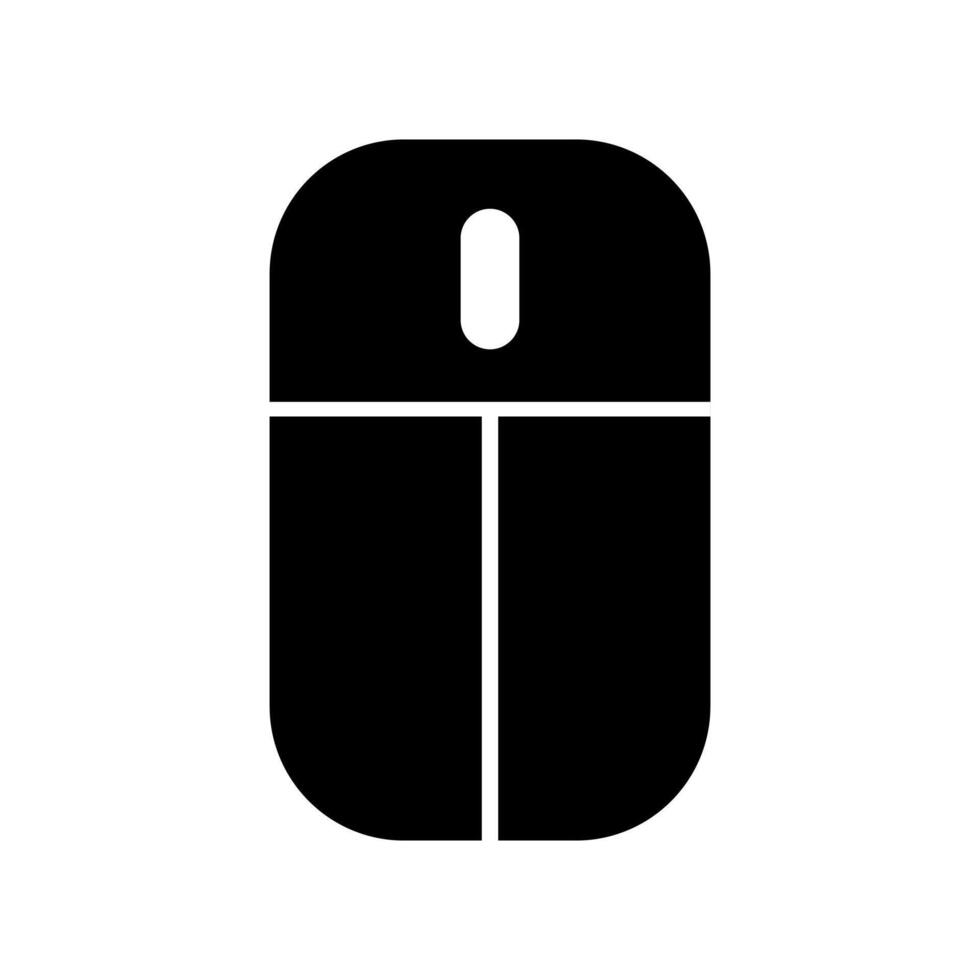 Mouse icon illustration on white background vector