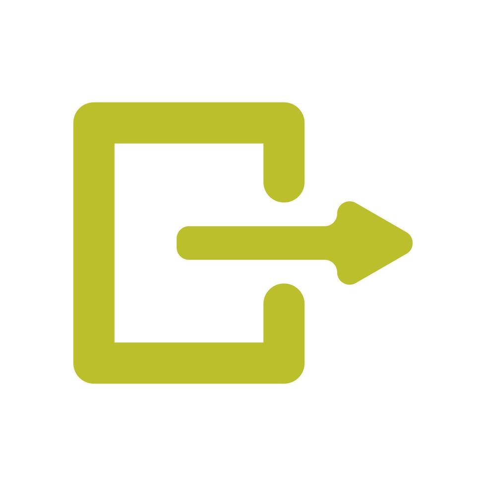 A green arrow pointing to the right vector