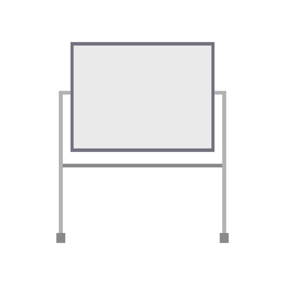 A white board with a white board on it vector