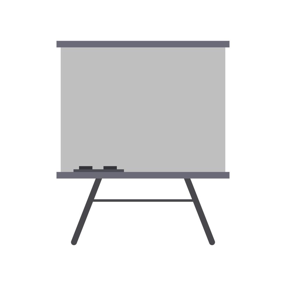 A whiteboard with a black marker on it vector