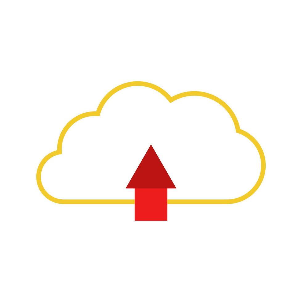 Cloud computing icon illustration vector