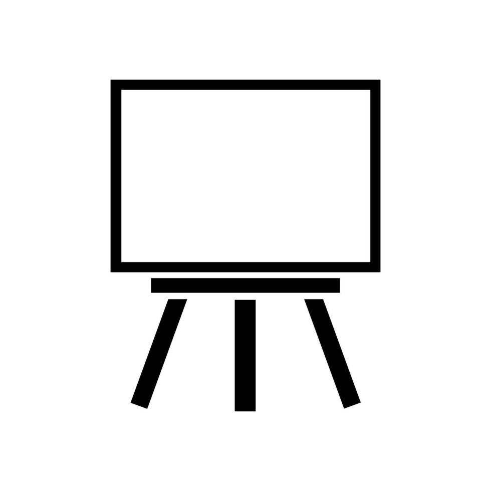A black and white drawing board on a white background vector