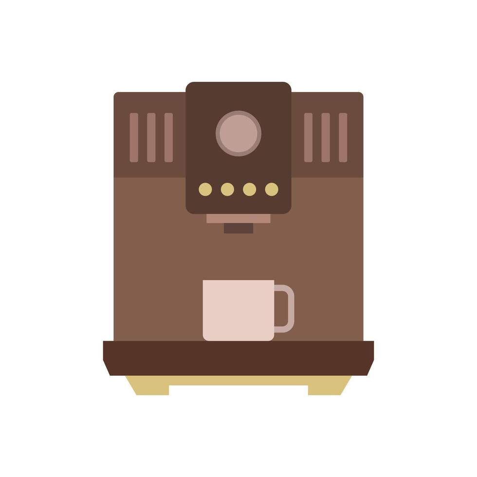 Coffee machine icon illustration on white background vector
