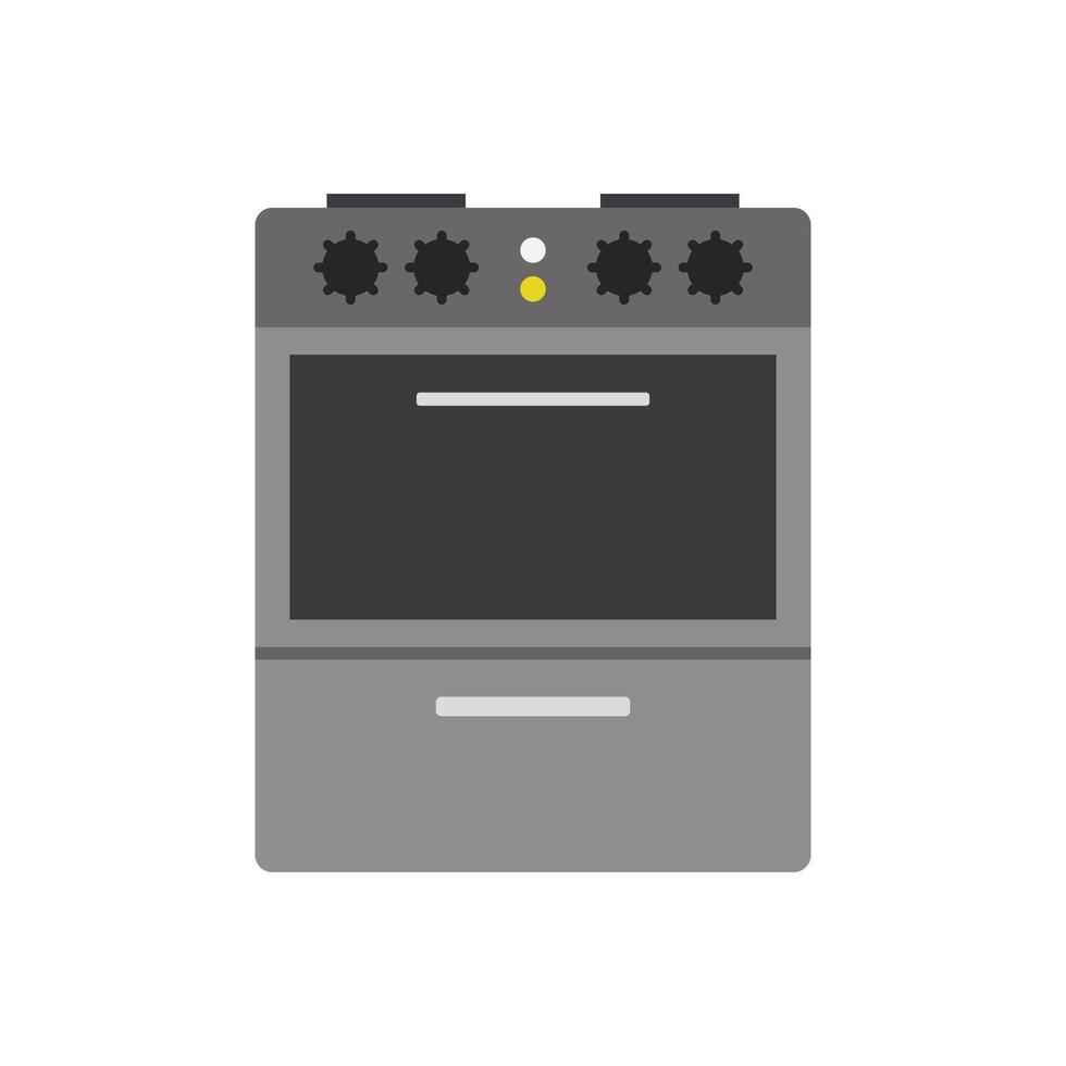 A stove with three burners on it vector