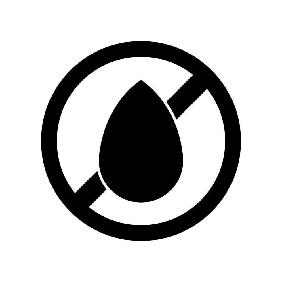 No oil drop icon illustration vector