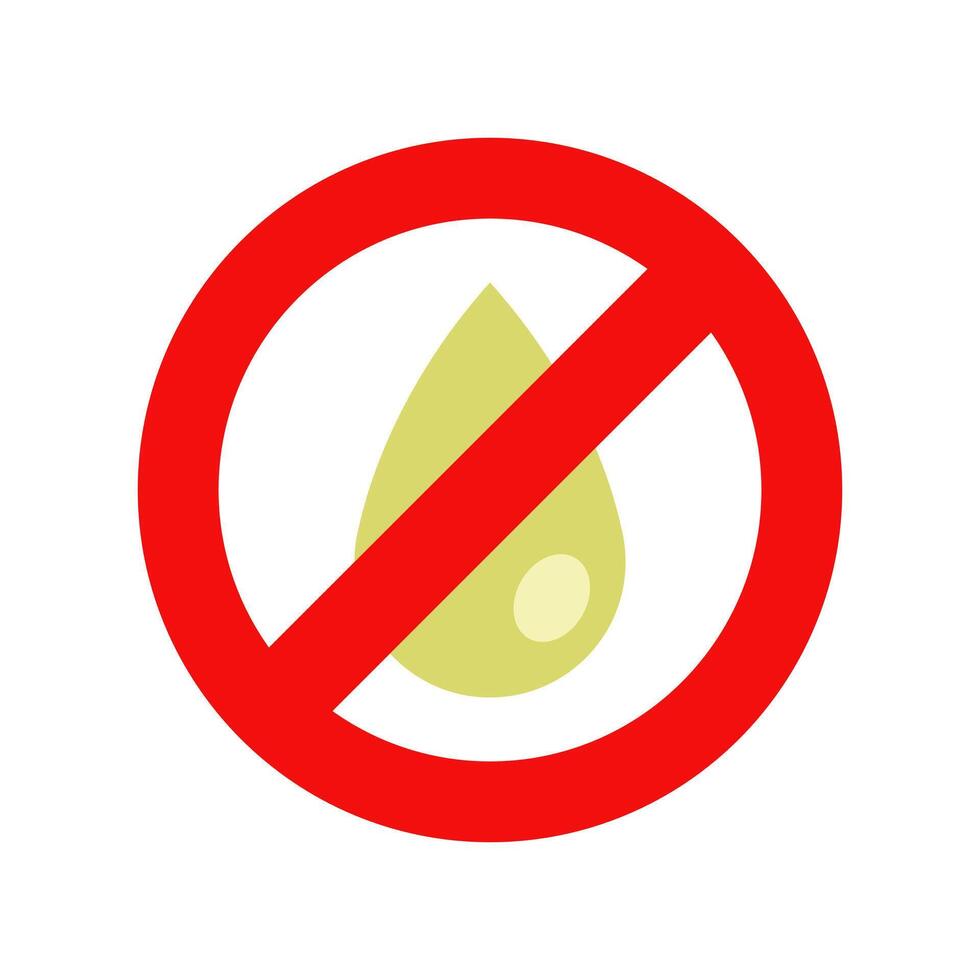 No oil sign illustration vector
