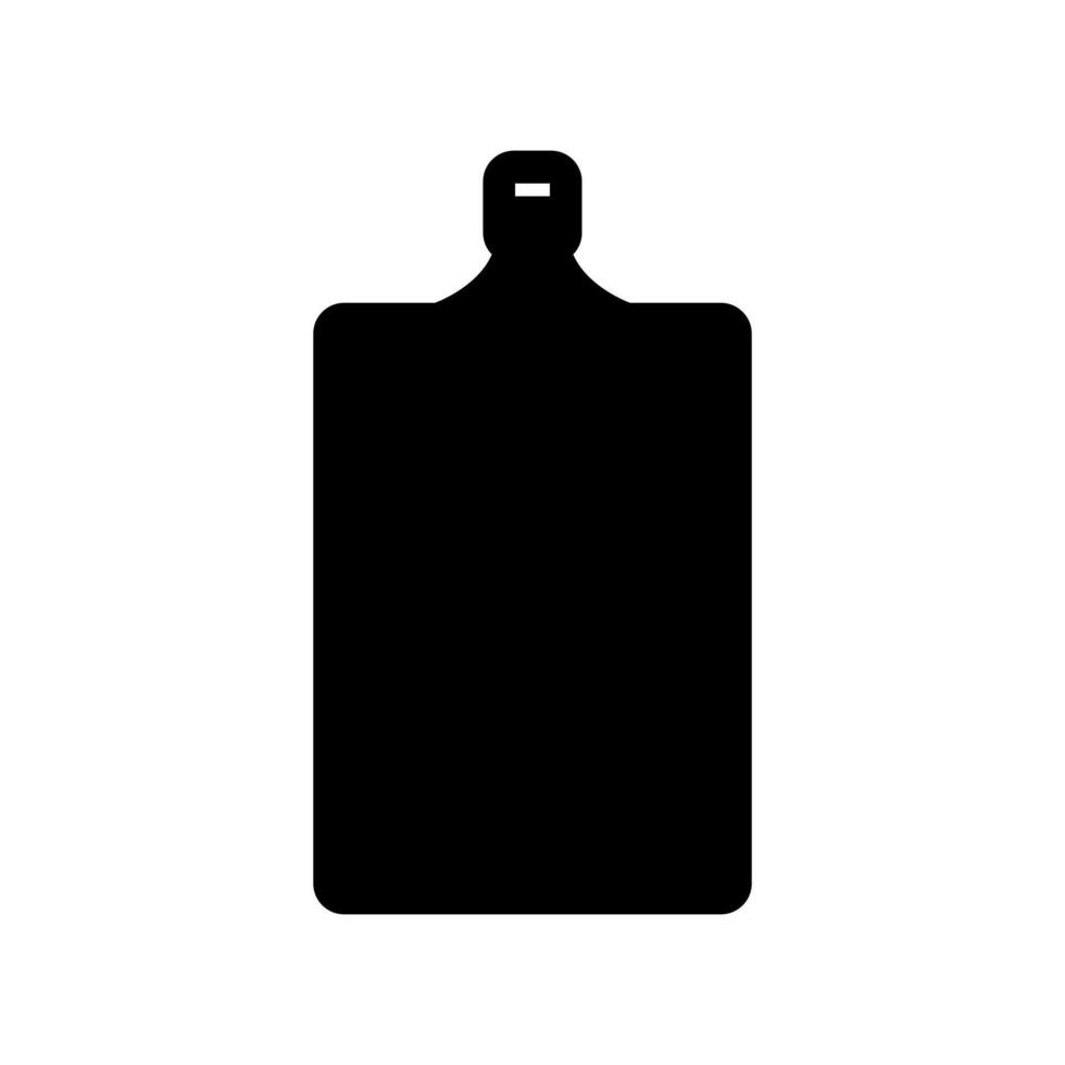 A black and white image of a cutting board vector