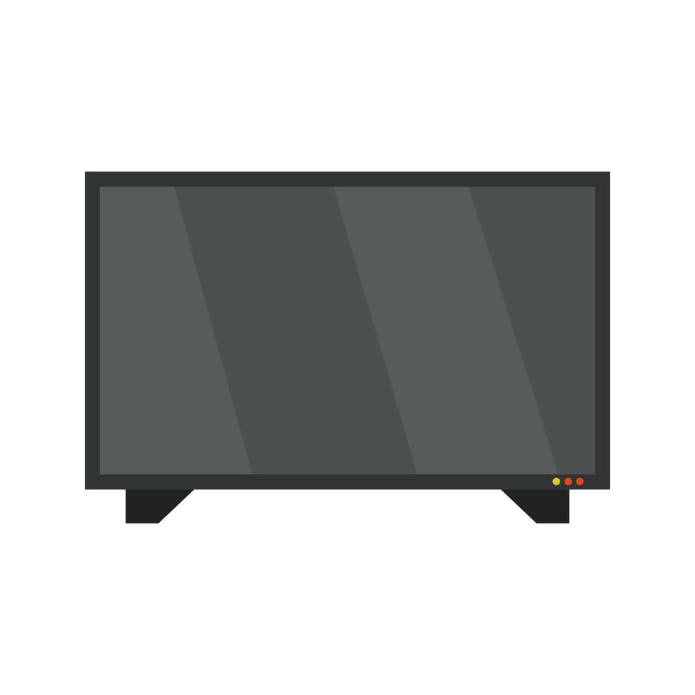 Flat tv screen flat tv screen illustration vector