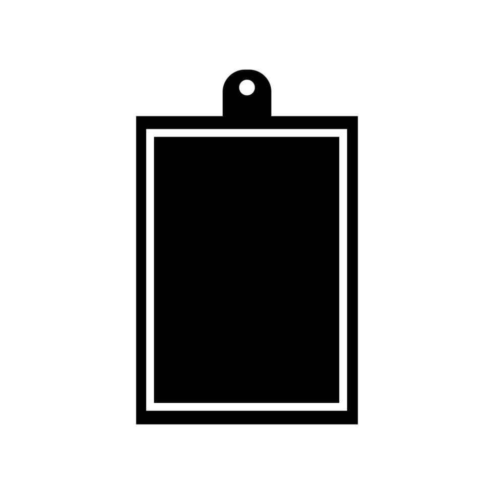 A black and white picture of a blank piece of paper vector