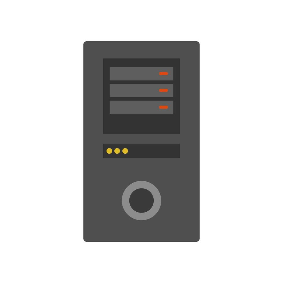 Server computer icon isolated on white background illustration vector