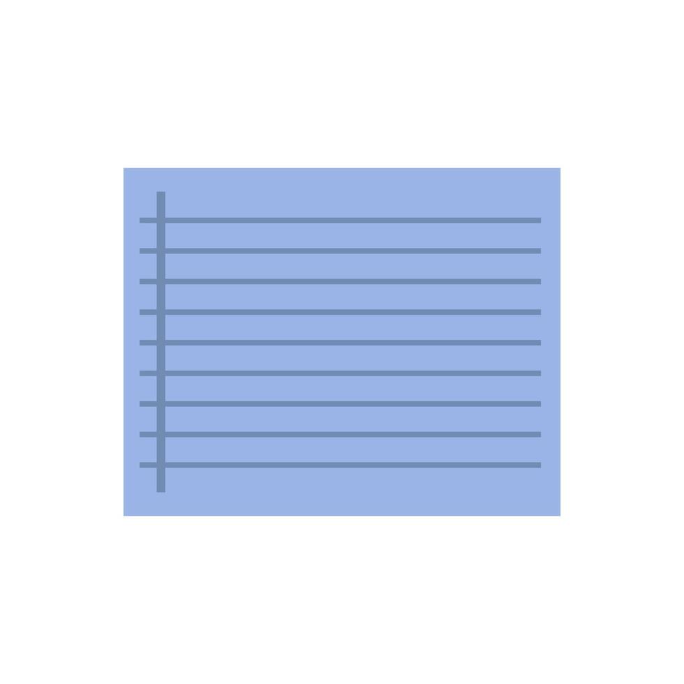 A note pad with lines on it vector