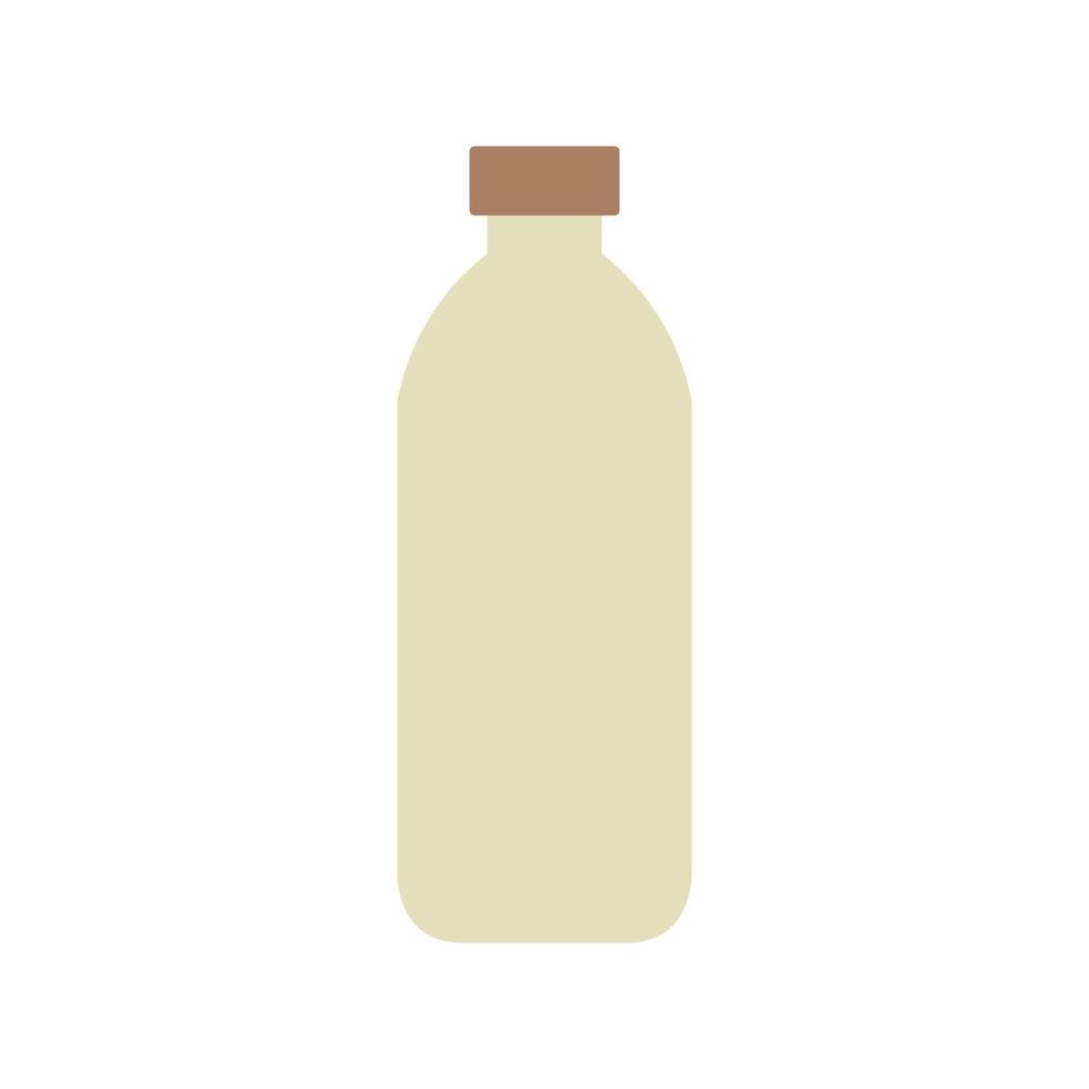 A bottle of milk on a white background vector
