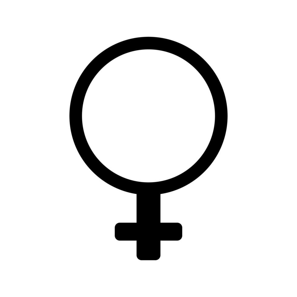 A female symbol on a white background vector