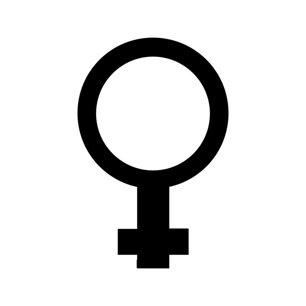 A female symbol on a white background vector